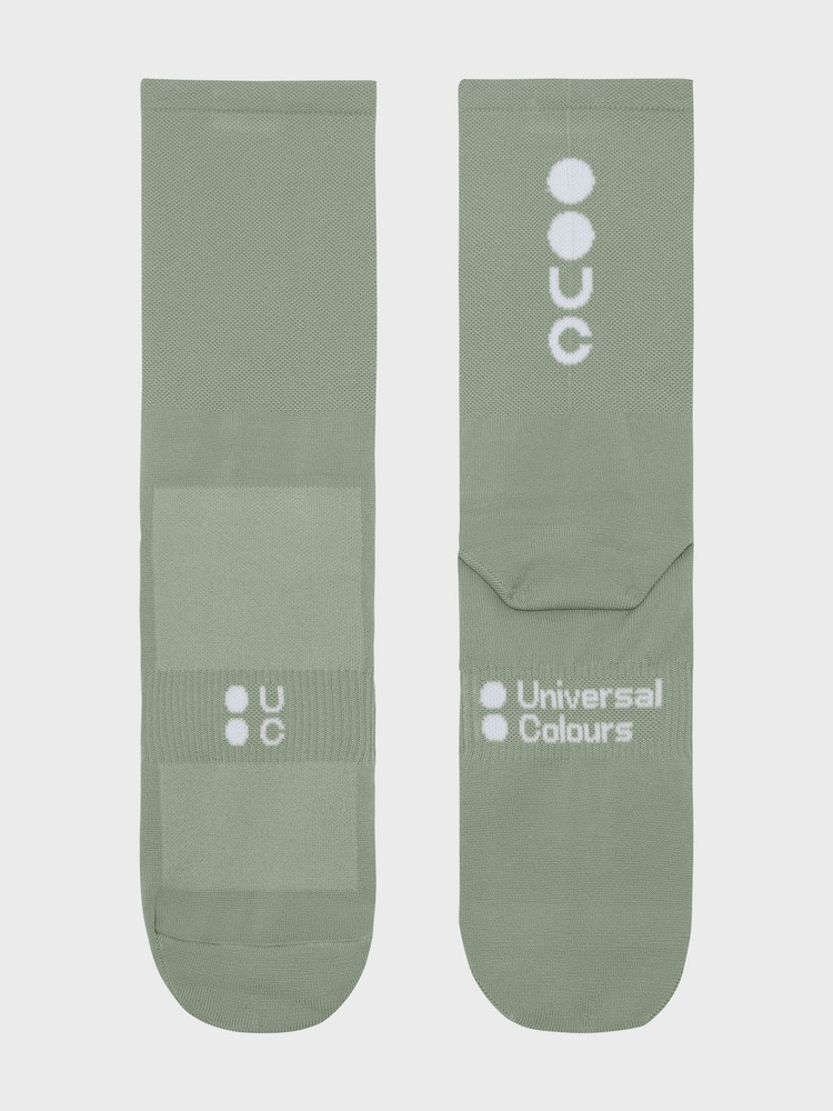 Universal-Colours-Mono-Summer-Cycling-Socks-Sage-Green