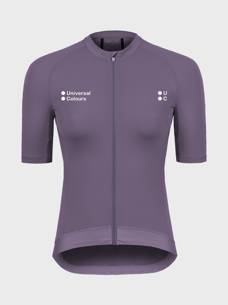 Universal-Colours-Mono-Womens-Short-Sleeve-Jersey-Thistle-Purple