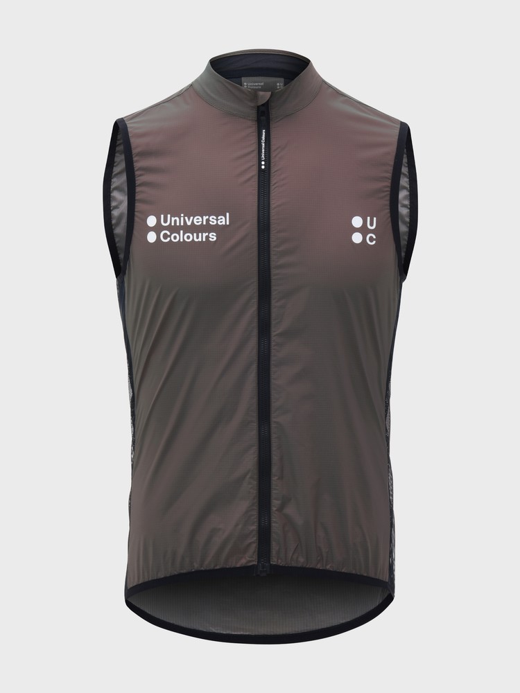 Universal-Colours-Spectrum-Lightweight-Unisex-Gilet-Iridescent-Green-Red