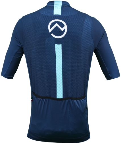 OM Maglia Logo Short Sleeves Jersey blue back