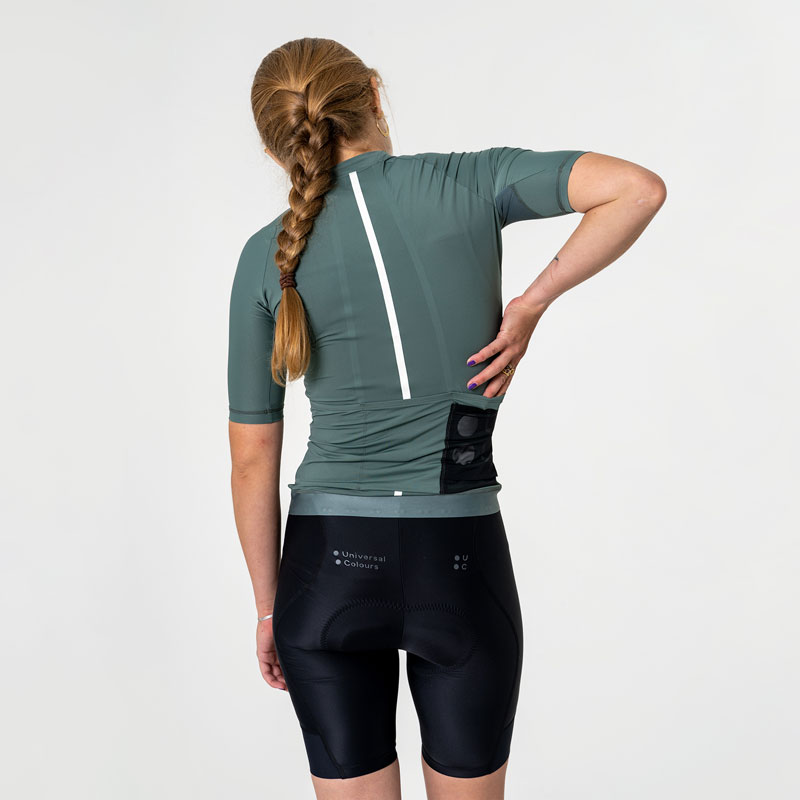 Universal-Colours-Mono-Womens-Short-Sleeve-Jersey-Green-Daze-6