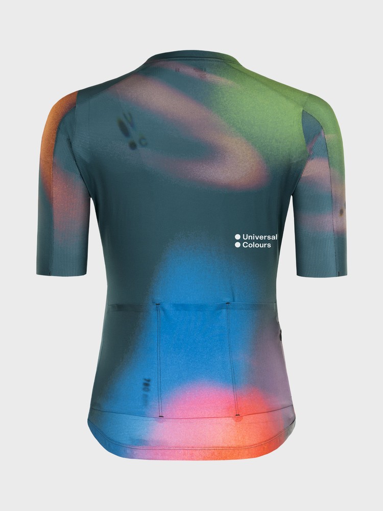 Universal-Colours-Spectrum-Print-Womens-Short-Sleeve-Jersey-Slate-Grey-Multi-Coloured-2