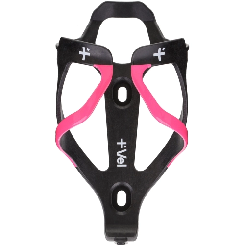 VEL-RL-Carbon-Bottle-Cage-Black-Fluro-Pink-F